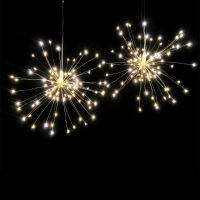 New solar firework light led explosion light room starry decoration copper wire string lights outdoor garden hanging lights