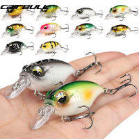 เหยื่อล่อปลาเหยื่อปลอม Crankbait ลอย38มม./8กรัมพร้อมเหยื่อปลอมตะขอแหลมยาวสำหรับปลาคาร์พ