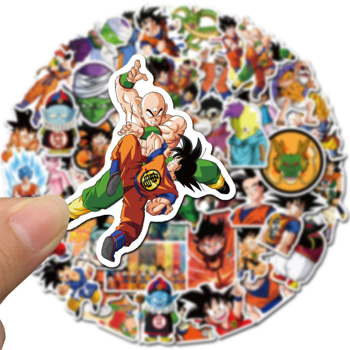 สติ๊กเกอร์ดราก้อนบอล-ดราก้อนบอล-สติ๊กเกอร์-dragonball-sticker-ของสะสม-ของเล่น-ของเล่นถูกๆ-ของเล่นเด็ก-4-7-cm-50-ชิ้น-a