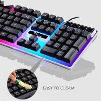 USB Charging Light Keyboard &amp; Mouse Kit Rainbow LED Gaming Equipment For PS4 Xbox OneWholesale dropshipping