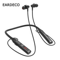 EARDECO FM Radio Wireless Headphones Bass Bluetooth Headphones Neckband Earphones Stereo Hifi Headset with Mic TF EQ Effects