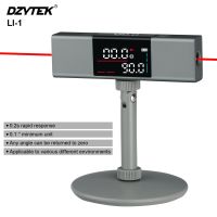 DZYTEK Laser Protractor Digital Inclinometer Angle Measure Ruler With Bi-directional Laser Marking Large Lcd Screen Angle Finder