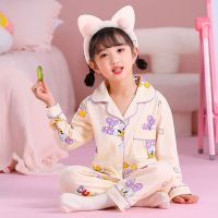 Childrens Clothing Spring Autumn Full Sleeve Button Down Childrens Pajamas for Girls Boys Teen Animal Pijamas Sets for Kids