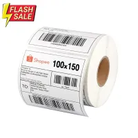 กระดาษความร้อน100x150  (1 กล่อง 18ม้วน 9000แผ่น) Thermal paper  สติ๊กเกอร์บาร์โค้ด 100*150  กระดาษปริ้นบาร์โค้ด T150-18 #กระดาษใบเสร็จ #สติ๊กเกอร์ความร้อน #กระดาษสติ๊กเกอร์ความร้อน   #กระดาษความร้อน  #ใบปะหน้า