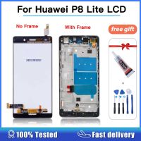 【☄New Arrival☄】 SRFG SHOP 5.0Quot; Lcd สำหรับ Huawei P8 Lite Ale-L04 L21 Tl00 L23 Cl00 L02 Ul00ชิ้นส่วนจอสัมผัสแอลซีดีของเครื่องแปลงดิจิทัลเปลี่ยนกรอบ