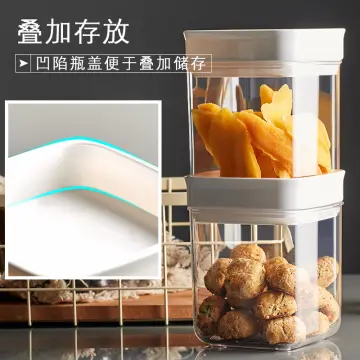 1pc Large Sealed Storage Jar, Transparent Plastic Container, Airtight For  Milk Powder, Grain, Snacks, For Kitchen