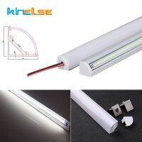 ❖ 2-30pcs/Lot 0.5m 1m 72LED Bar Lights 220V 45 Degree Angle Corner Aluminum Profile Rigid Tube Light Under Cabinet Tube Strip Lamp