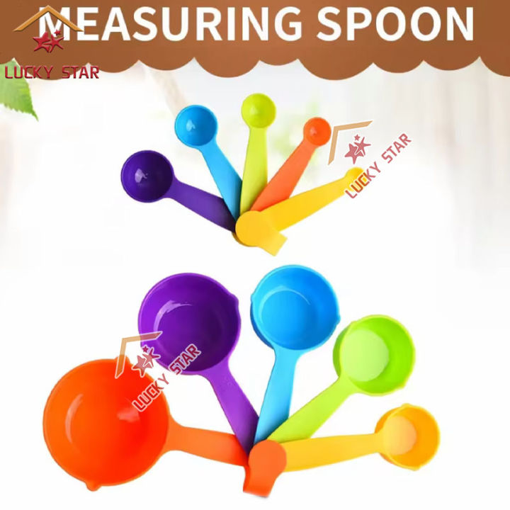 5Pcs/set Kitchen Measuring Spoon Teaspoon Coffee Sugar Cups Baking