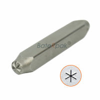 Baterpak 5mm Asterisk Design แสตมป์เครื่องประดับโลหะ