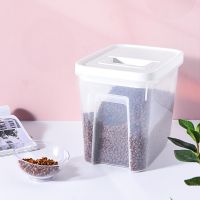 [COD] Manufacturers wholesale pet food storage bucket with wheels plastic sealed insect-proof moisture-proof cat dog 6kg