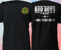 Miami Narcotics Unit Police Department Bad For Life Tshirt S5Xl