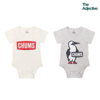 CHUMS Baby Logo Rompers / ชุดจั๊มสูท รอมเปอร์ แขนสั้น สําหรับเด็กทารกแรกเกิด อายุ 0-1 ขวบ newborn ผ้าฝ้าย ชัมส์