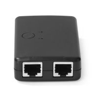 Mini 2พอร์ตเดสก์ท็อป1000 Mbps สวิตช์เครือข่าย RJ45 LAN Ethernet Switcher พร้อมสาย USB สำหรับเดสก์ท็อปพีซี2 Way Sharing Adapter Hub