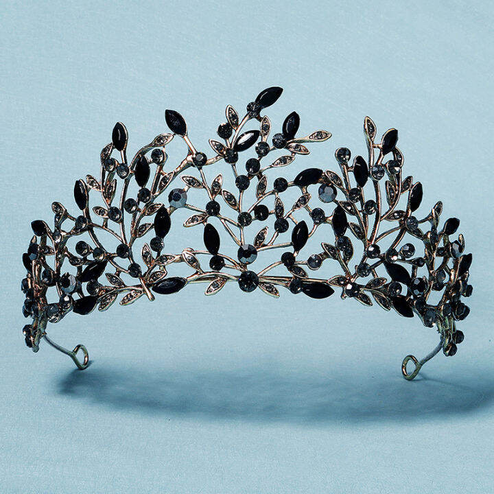 มงกุฎไรน์สโตนทองโบราณ-tiaras-และมงกุฎสำหรับผู้หญิงอุปกรณ์ผมพรหมเครื่องประดับผมหูฟังปาร์ตี้-h-eadwear-ของขวัญ