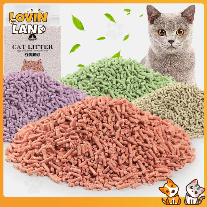 6L Natural Tofu Cat Litters Biodegradable Fast Clumping Natural Green