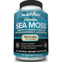 Nutrivein Irish Sea Moss Extract 1600mg + Bladderwrack &amp; Burdock