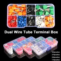 [HOT QAA,JXHKLWW 121] Tube Ferrule Terminal บรรจุกล่องต่างๆขั้วต่อท่อไฟฟ้าฉนวนขั้วต่อสายไฟคู่ชุด Crimping Terminals