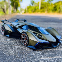 1:24 V12 Vision GT Gran Turismo Alloy Concept กีฬารถรุ่น Diecasts โลหะของเล่นรถแข่งรุ่นเสียงและแสงเด็กของเล่นของขวัญ