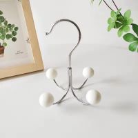 [Fast delivery] MUJI multifunctional four-claw hook behind the door can be rotated bag storage sling underwear multi-function wave hanger