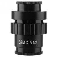 0.5x C-Mount วัตถุประสงค์เลนส์1/2 CTV อะแดปเตอร์สำหรับ SZM วิดีโอกล้องดิจิตอล Trinocular สเตอริโอ Micr ใหม่