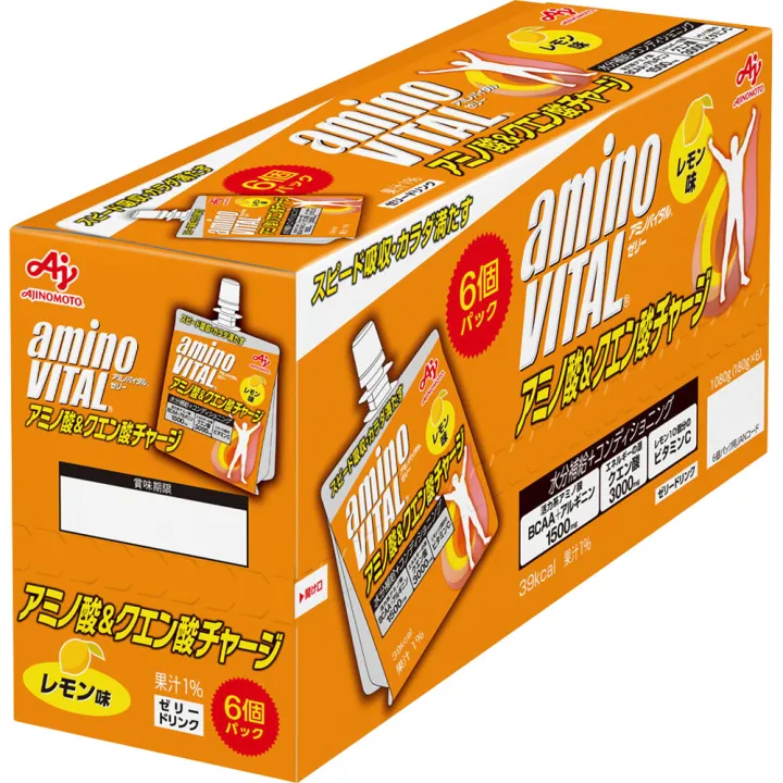 Ajinomoto amino vital Jelly Citric Acid & Amino Acid Charge 180g x 6
