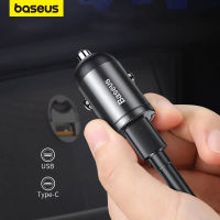 Baseus Car Charger Type-C Quick Charge 4.0 3.0สำหรับ Xiaomi Samsung PD 3.0 Fast Charging USB ศัพท์ Mini Charger