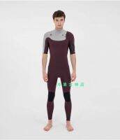 [COD] Hurley2mm short-sleeved one-piece surfing winter suit wetsuit snorkeling male surf springsuit