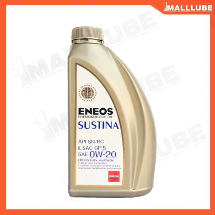 ENEOS น้ำมันเครื่องรถยนต์ ENEOS Sustina 0W-20 ( เกรดAPi สูงสุด )ขนาด ...