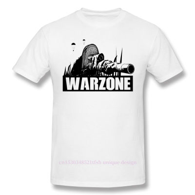 Warzone For Game Fans Clic T-Shirt Men 100% Cotton Short Summer Sleeve COD Black Ops Cold War Adventure Games Cal Loose