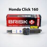 หัวเทียน BRISK PREMIUM RACING แกนเงิน Honda Click 160 Spark Plug (SY01RC) รองรับทุกน้ำมัน Made in EU