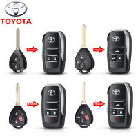 กรอบกุญแจ toyota กรอบกุญแจพับ toyota สำหรับรีโมทศูนย์เท่านั้น  เคสกุญแจรถยนต์ ซองใส่กุญแจรถ สำหรับ Toyota Vios Avanza Yaris Fortuner Corolla Cross Altis CHR Yaris ATIV Camry Innova Alphard Hiace Commuter Hilux