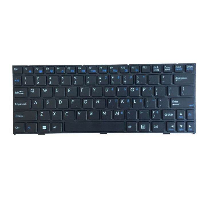 แป้นพิมพ์ใหม่ของเราสำหรับ-clevo-m1110-m11x-m1100-m1110q-m1111-w110er-m1115คีย์บอร์ดพร้อมกรอบแล็ปท็อปภาษาอังกฤษสีขาว-สีดำ