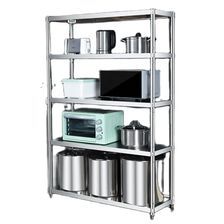 ABT902 Thickened stainless steel kitchen storage rack floor