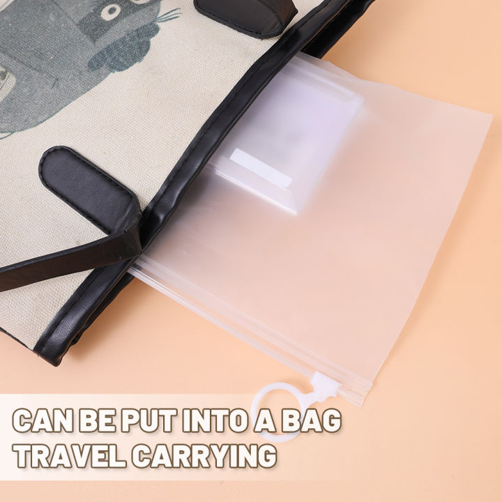 กระเป๋าใส่ที่ใส่ของมีซิปขนาดเล็กมีน้ำค้างแข็งโปร่งใสใส่ของได้เยอะ-กระเป๋าเก็บหน้ากากสำหรับเดินทางหอพักกันน้ำแบบพกพาเดินทางถุงซีลด้วยตัวเองความจุขนาดใหญ่