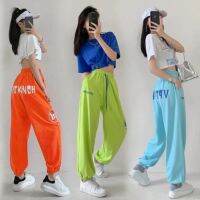 ▣ Ghost dance harem pants jazz jazz dance clothing summer thin hip hop street sports hiphop dance pants