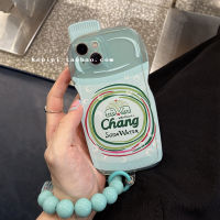 Mint สีเขียวขวดเครื่องดื่มเคสโทรศัพท์สำหรับ iPhone13ProMax สีเขียวเคสโทรศัพท์แบบพกพาสำหรับ iPhone12pro สามมิติขวดเครื่องดื่มเคสโทรศัพท์สำหรับ iPhone11