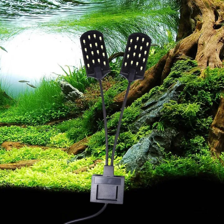 5W /6W/10W LED Aquarium Light Tricolor Fish Tank Light Aquatic Plant