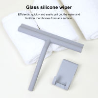 Window Floor Shower Squeegee Silicone Glass Cleaner Wiper Scraper with Sucker Hook Clean Mirror Wiper Cleaning Supplies for Home