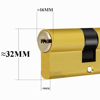 【YF】 Door Lock Yellow High Quality Engineering Household European Standard Hardware Cylinders Core