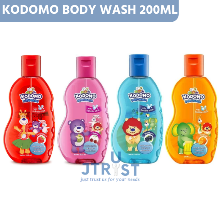 Kodomo Body Wash Shower Gel (Sabun Cair Bayi) Kemasan Botol 200ml