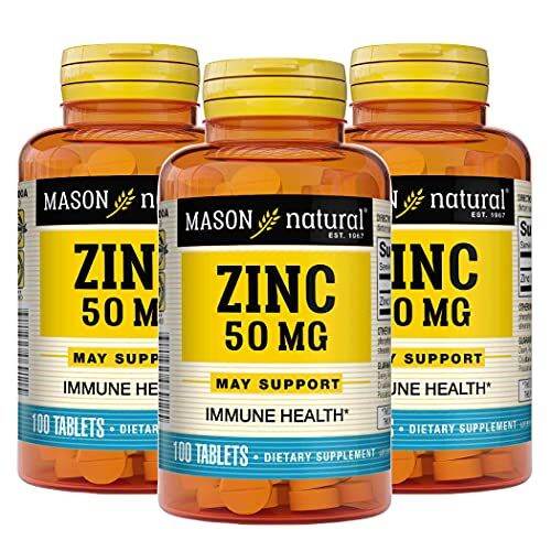 Mason Natural Zinc 50 mg Improved Immune System Function, Supports