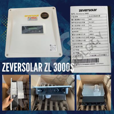 (โล๊ะสต๊อก)  ZEVER inverter ระบบ ออนกริด สายดัน กำลังผลิต 3 Kw รันนิ่งๆ ระบบง่ายๆ ต่อกันย้อนไม่ได้ ต่อwifi ไม่ได้ ส่งจากร้านไทย ประกัน 1 เดือน(ฎฮฎฑ