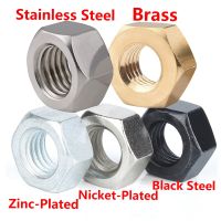 Stainless Steel Hex Nut Black Steel Brass Nicket-Plated Zinc-Plated Hexagon Nut M1.6 M2 M2.5 M3 M3.5 M4 M5 M6 M8 M10 M12 M16