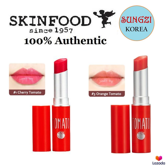 SKINFOOD Tomato Jelly Tint Lip 4.5g (No.1 and No.3) Korean Cosmetics