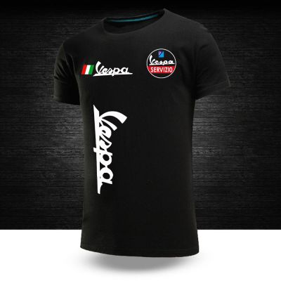 Vespa Logo Custom Solid Color Printed Tee Shirts Tshirts Comfortable Sports