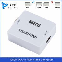 ☸☎┅ YIGETOHDE HD 1080P VGA to HDMI-Compatible Video Adapter Converter VGA2HDMI Converter With Audio For PC Laptop to HDTV Projector