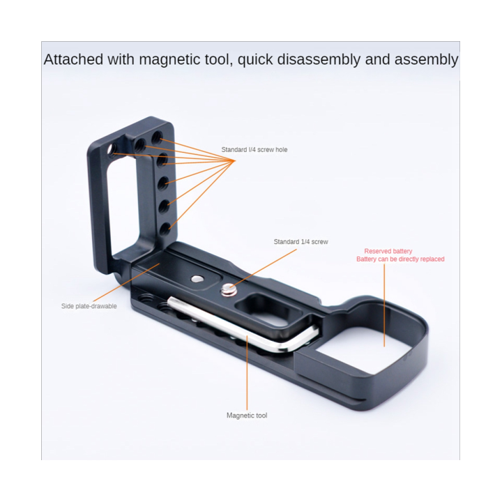 quick-release-l-plate-camera-bracket-for-sony-a6400-a6300-a6100-camera-handle-vertical-l-shaped-bracket