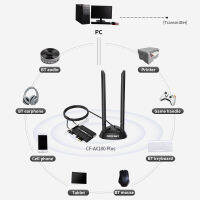 Comfast CF-AX180 Plus 1800Mbps Dual Band Wifi 6 PCI-E Wireless Adapter Bluetooth 5.2 Network Card Support MU-MIMO For Win1011