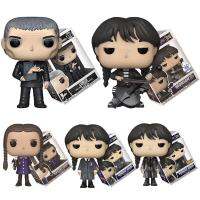 Funko Wednaddams รูปของเล่น Addams ครอบครัวตุ๊กตาโมเดลแอคชั่นวันของประดับตกแต่งของขวัญวันเกิดสำหรับเด็ก