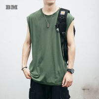 Summer Fashion Streetwear Tank Top American Hip Hop Basketball Vest Korean Cotton Sleeveless Sweatshirt Harajuku Men Clothing